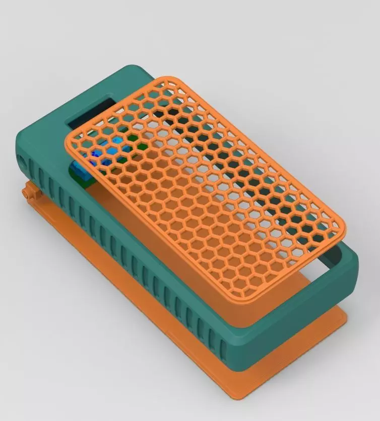 Power Bank Enclosure Honeycomb Style 3D print model_1
