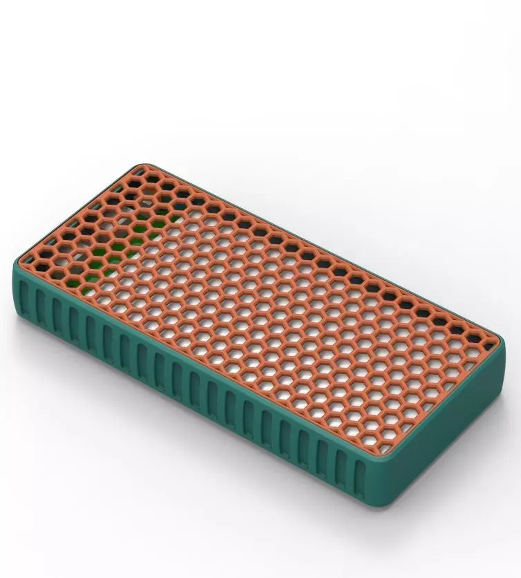 Power Bank Enclosure Honeycomb Style 3D print model_43