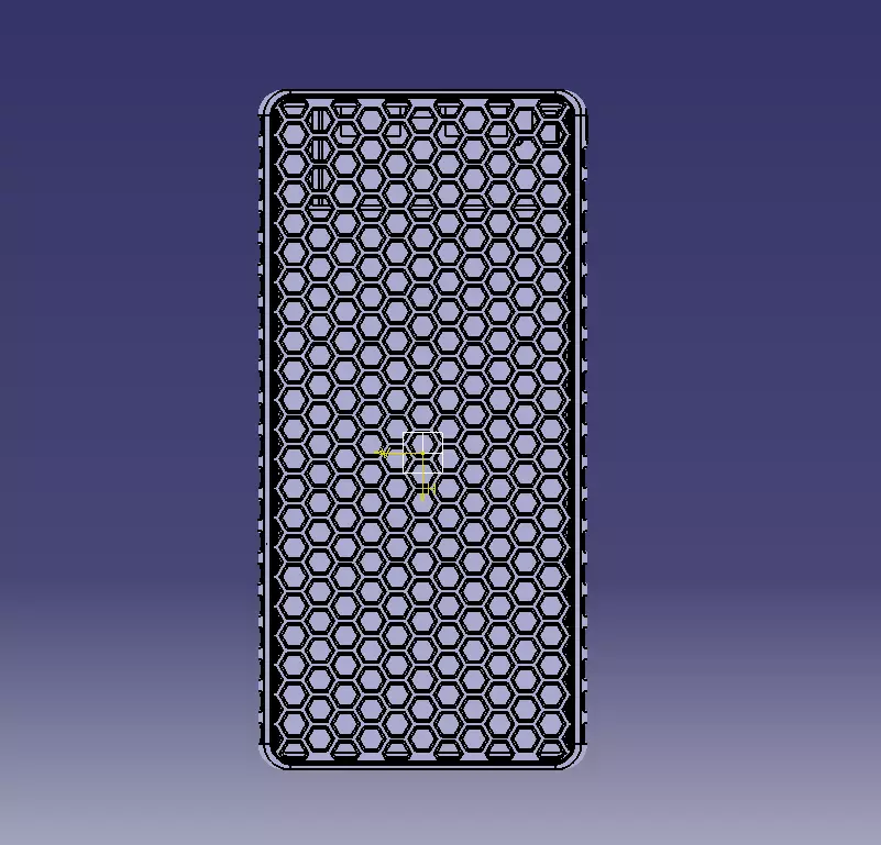 Power Bank Enclosure Honeycomb Style 3D print model_7
