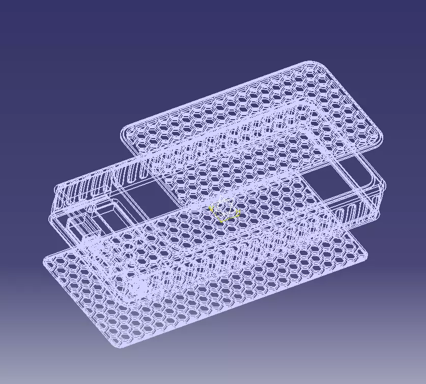 Power Bank Enclosure Honeycomb Style 3D print model_62