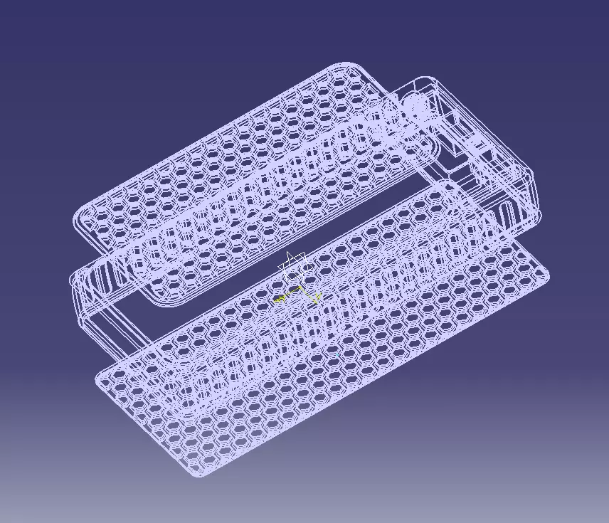 Power Bank Enclosure Honeycomb Style 3D print model_56