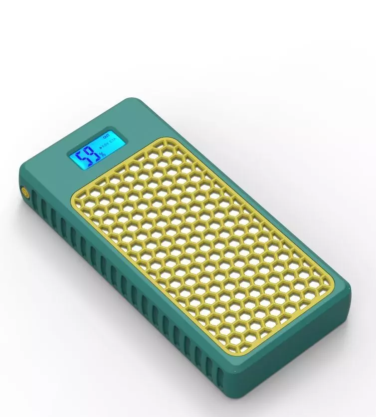 Power Bank Enclosure Honeycomb Style 3D print model_54