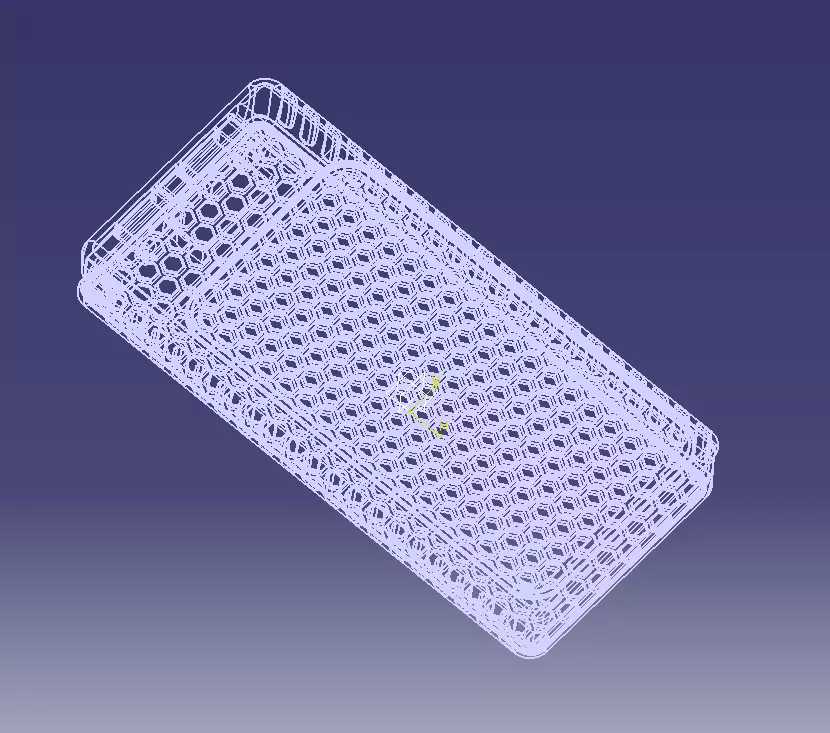 Power Bank Enclosure Honeycomb Style 3D print model_6