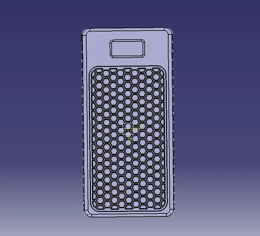 Power Bank Enclosure Honeycomb Style 3D print model_9