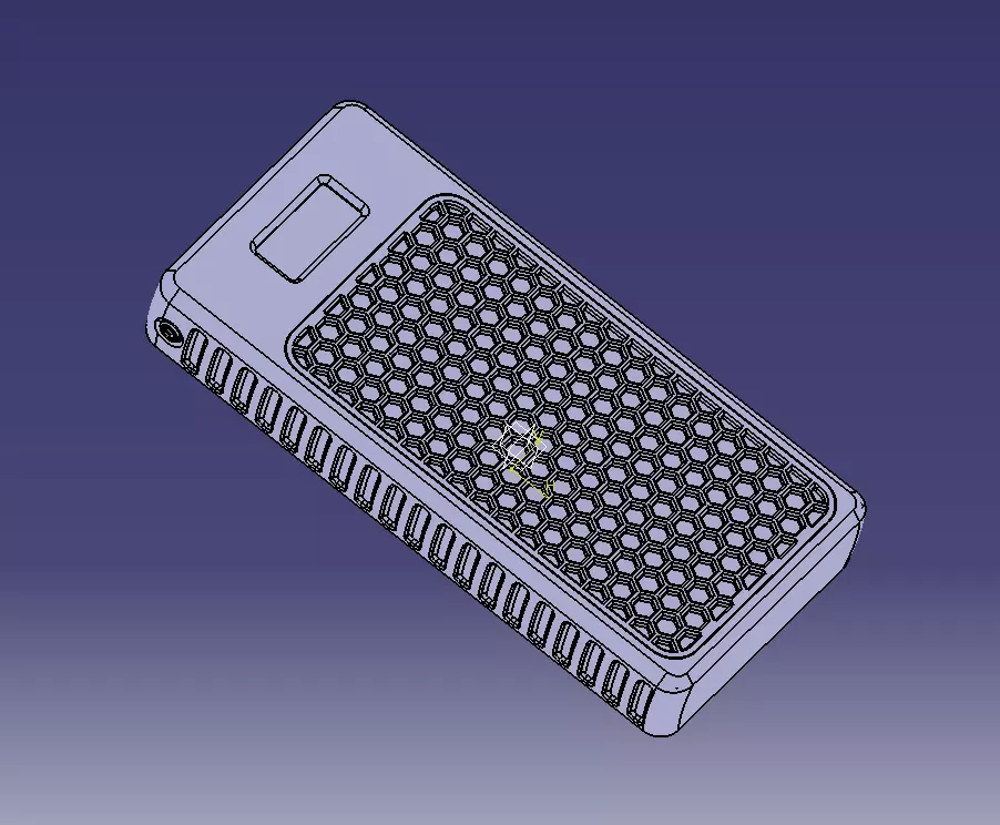 Power Bank Enclosure Honeycomb Style 3D print model_19