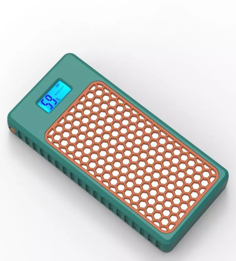 Power Bank Enclosure Honeycomb Style 3D print model_40