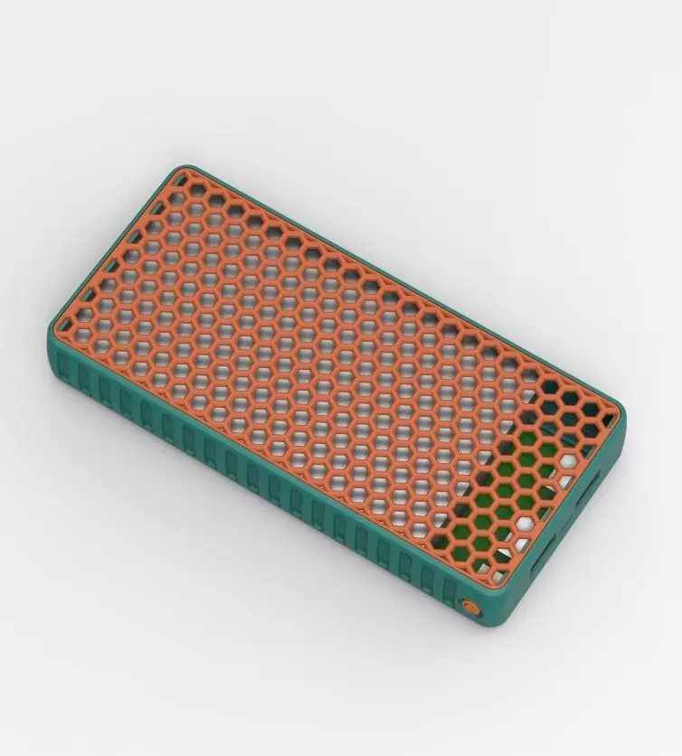 Power Bank Enclosure Honeycomb Style 3D print model_47