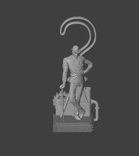 The Riddler Detailed 3D Printable Bust  Batman Villain