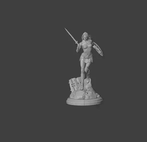 wonder woman STL MODEL FOR 3D PRINTING