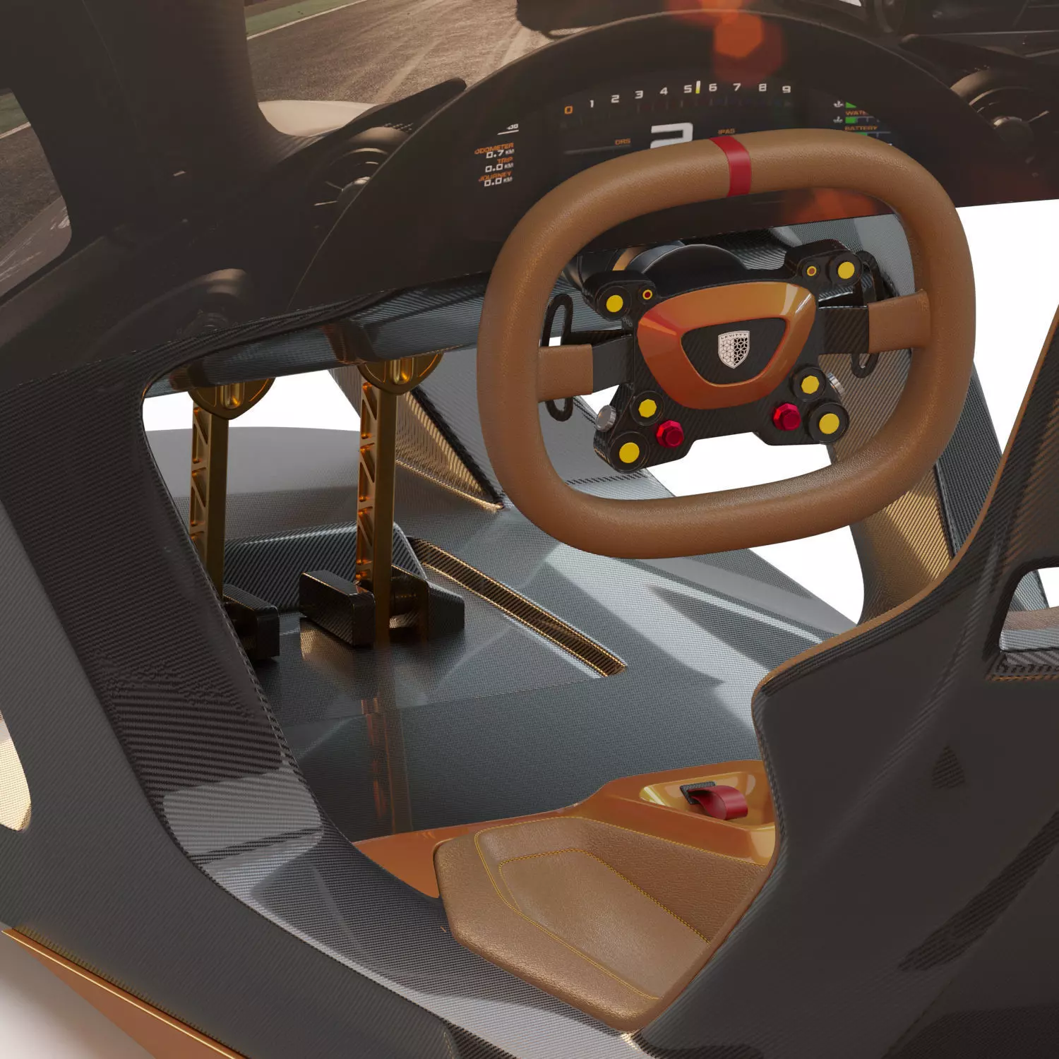 Racing Game Simulator Levitty 3D model_8