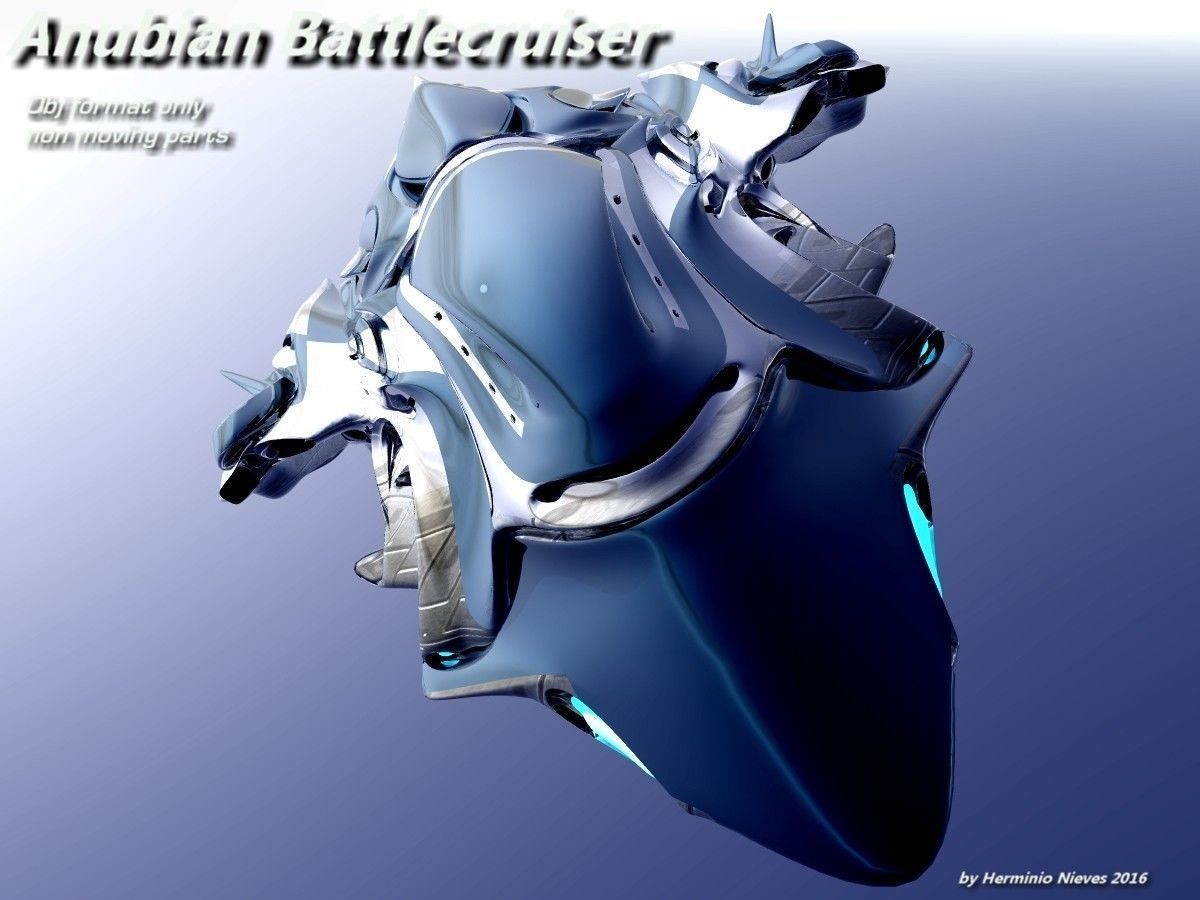 Anubian Battlecruiser 3D model_4
