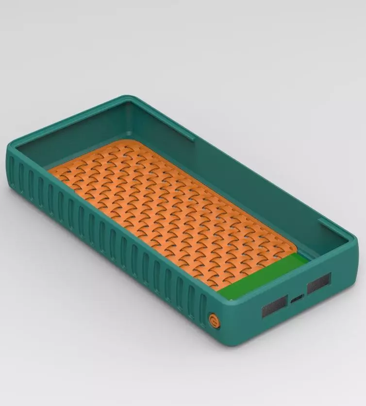Power Bank Enclosure Loop Straight Style 3D print model_3