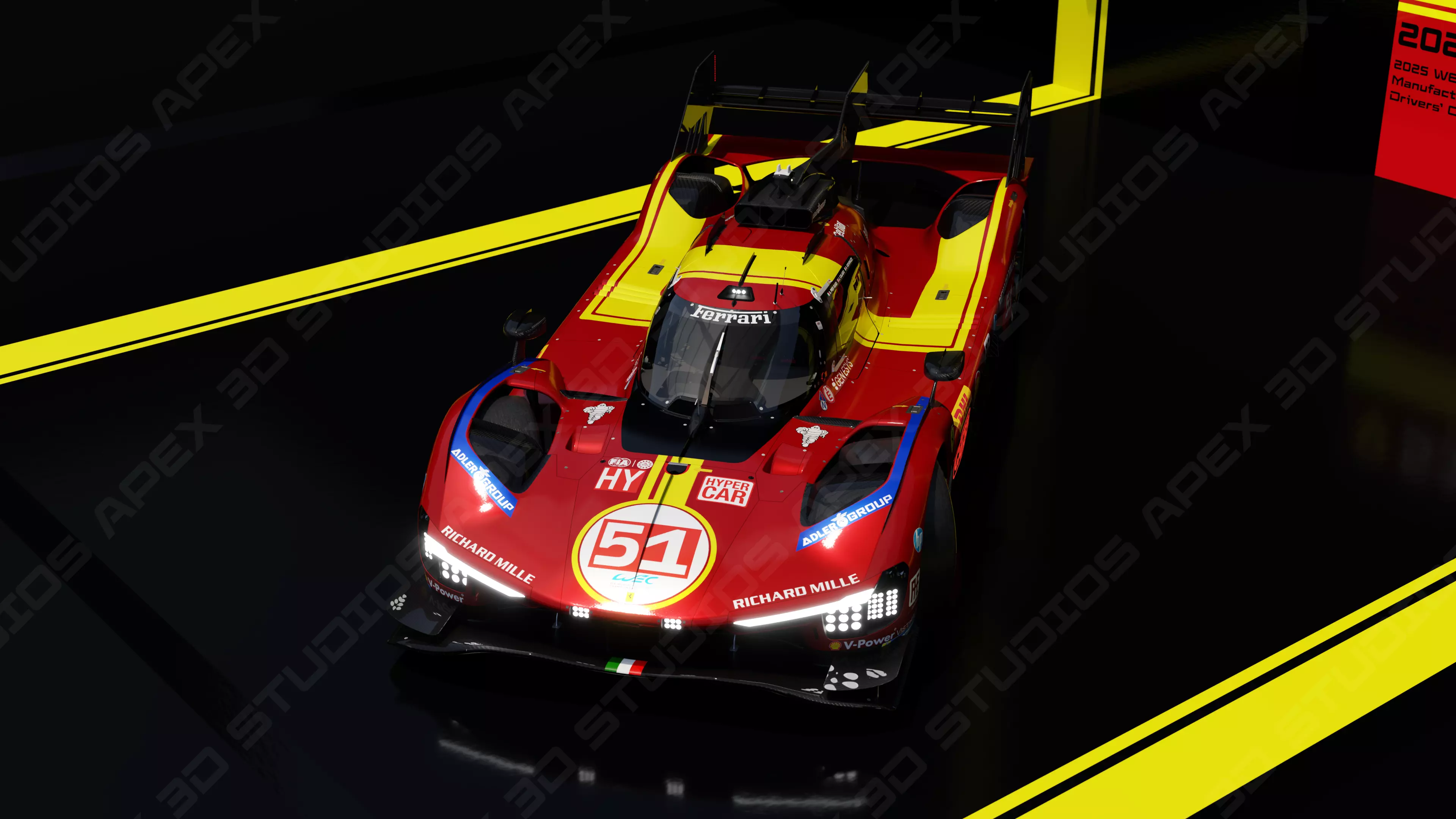 Ferrari 499P WEC 2025 - Standard Edition 3D model_30