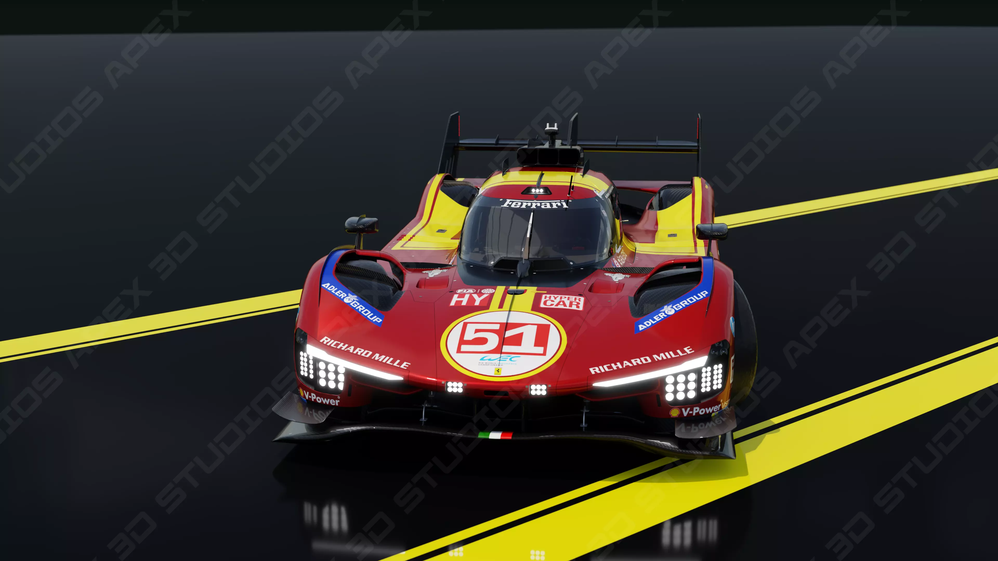 Ferrari 499P WEC 2025 - Standard Edition 3D model_10