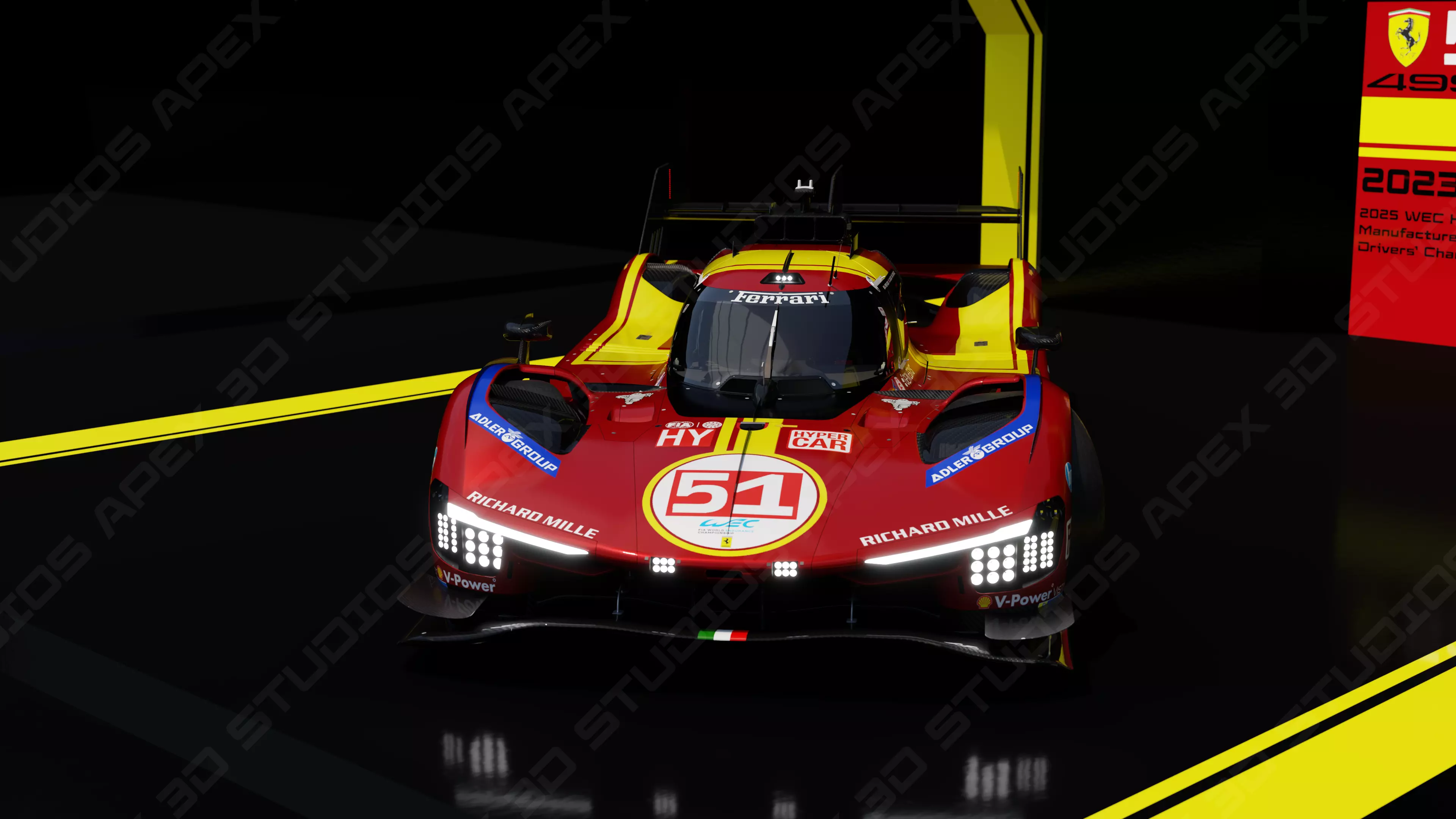 Ferrari 499P WEC 2025 - Standard Edition 3D model_33