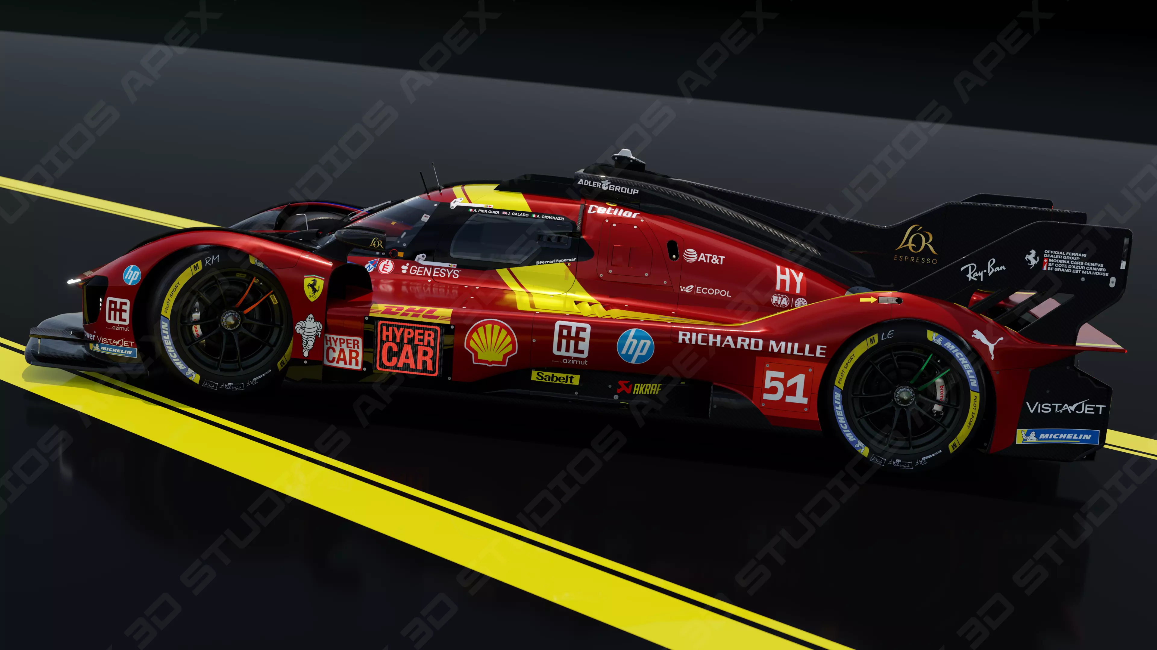 Ferrari 499P WEC 2025 - Standard Edition 3D model_5