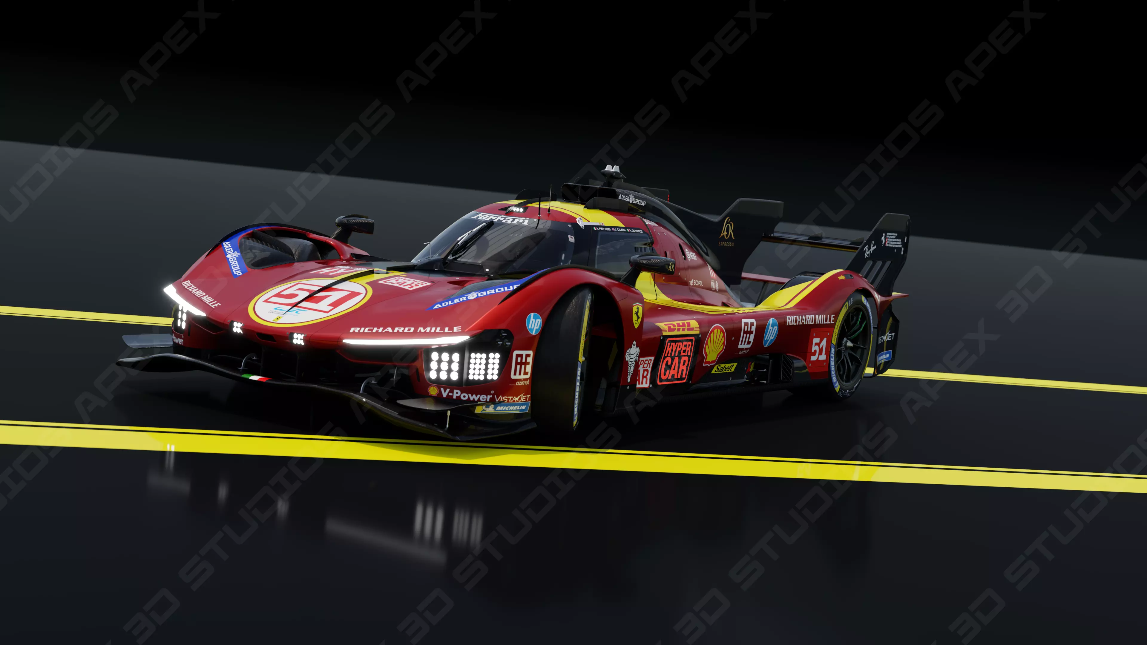 Ferrari 499P WEC 2025 - Standard Edition 3D model_9