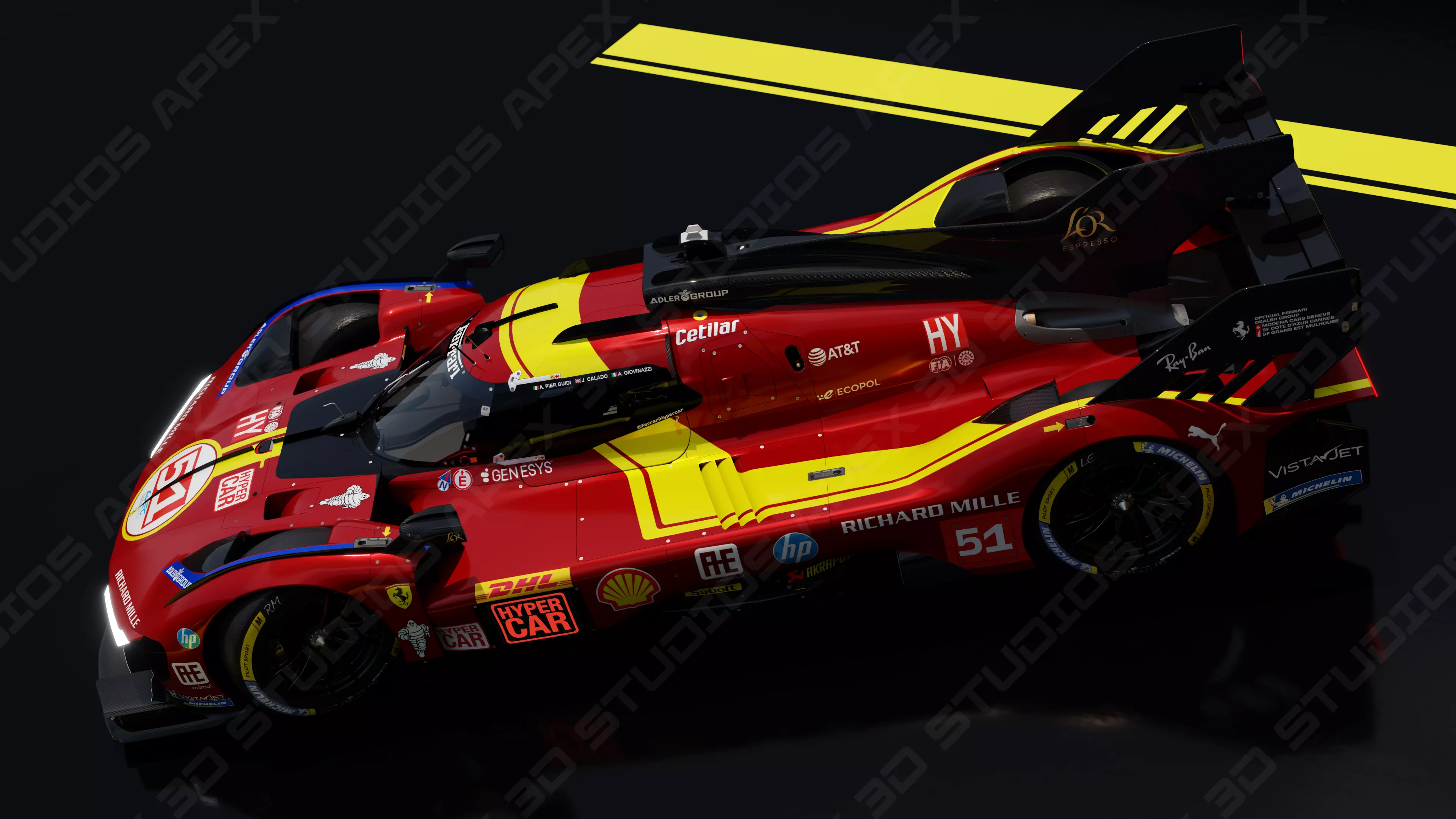 Ferrari 499P WEC 2025 - Standard Edition 3D model_29