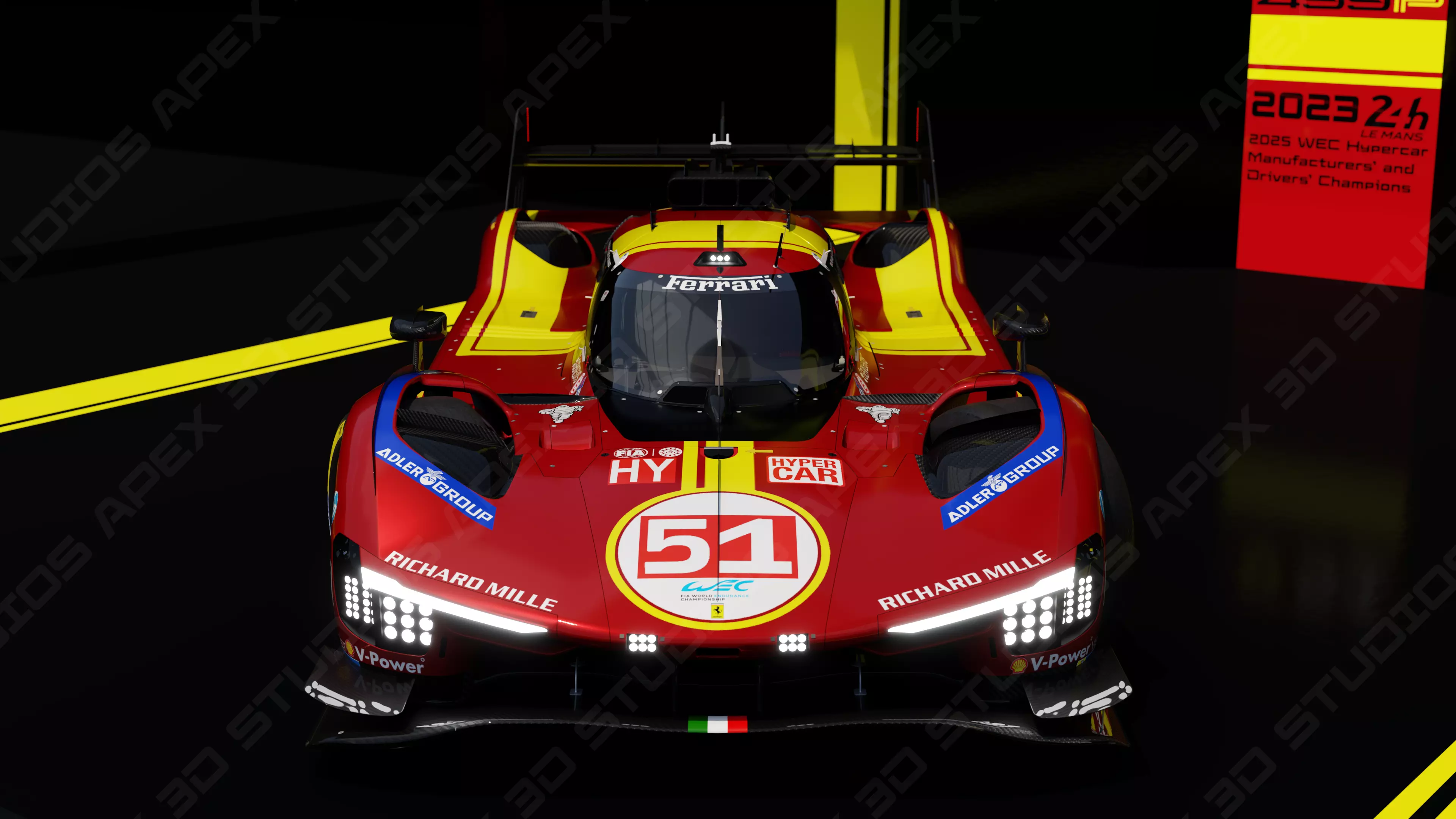 Ferrari 499P WEC 2025 - Standard Edition 3D model_32