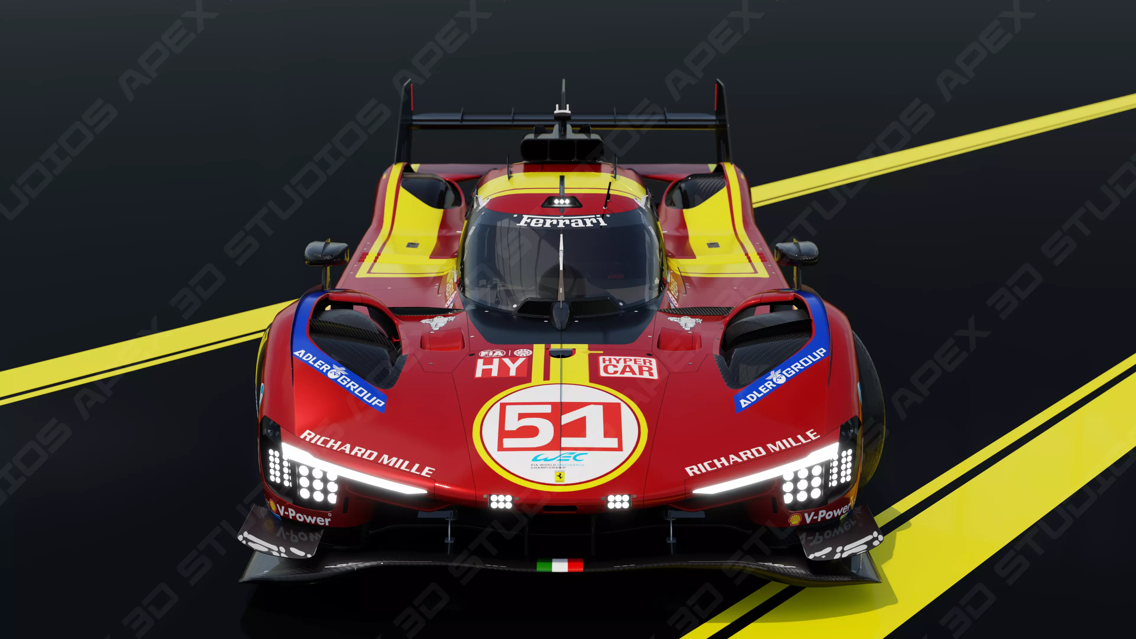 Ferrari 499P WEC 2025 - Standard Edition 3D model_13