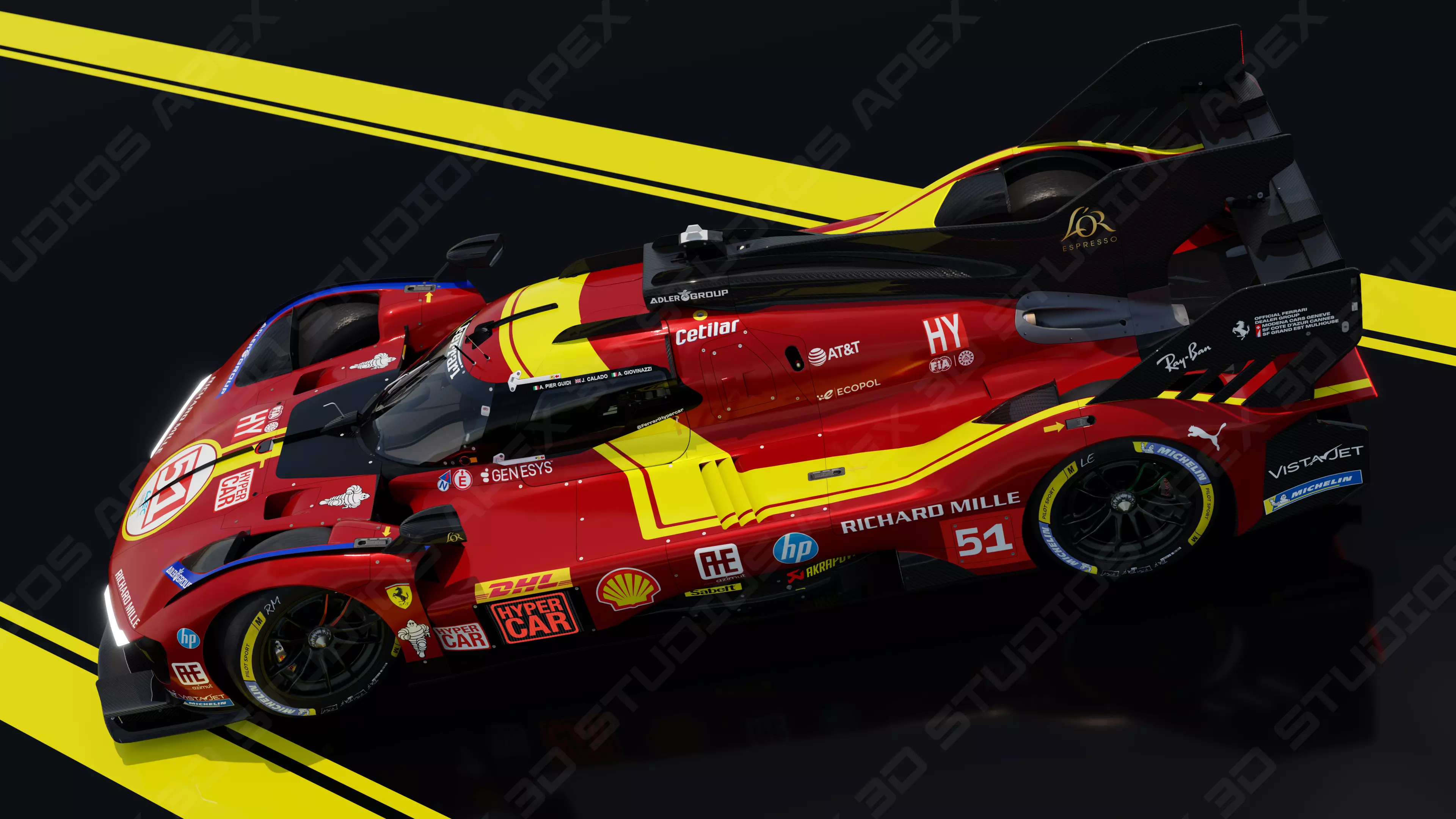 Ferrari 499P WEC 2025 - Standard Edition 3D model_11