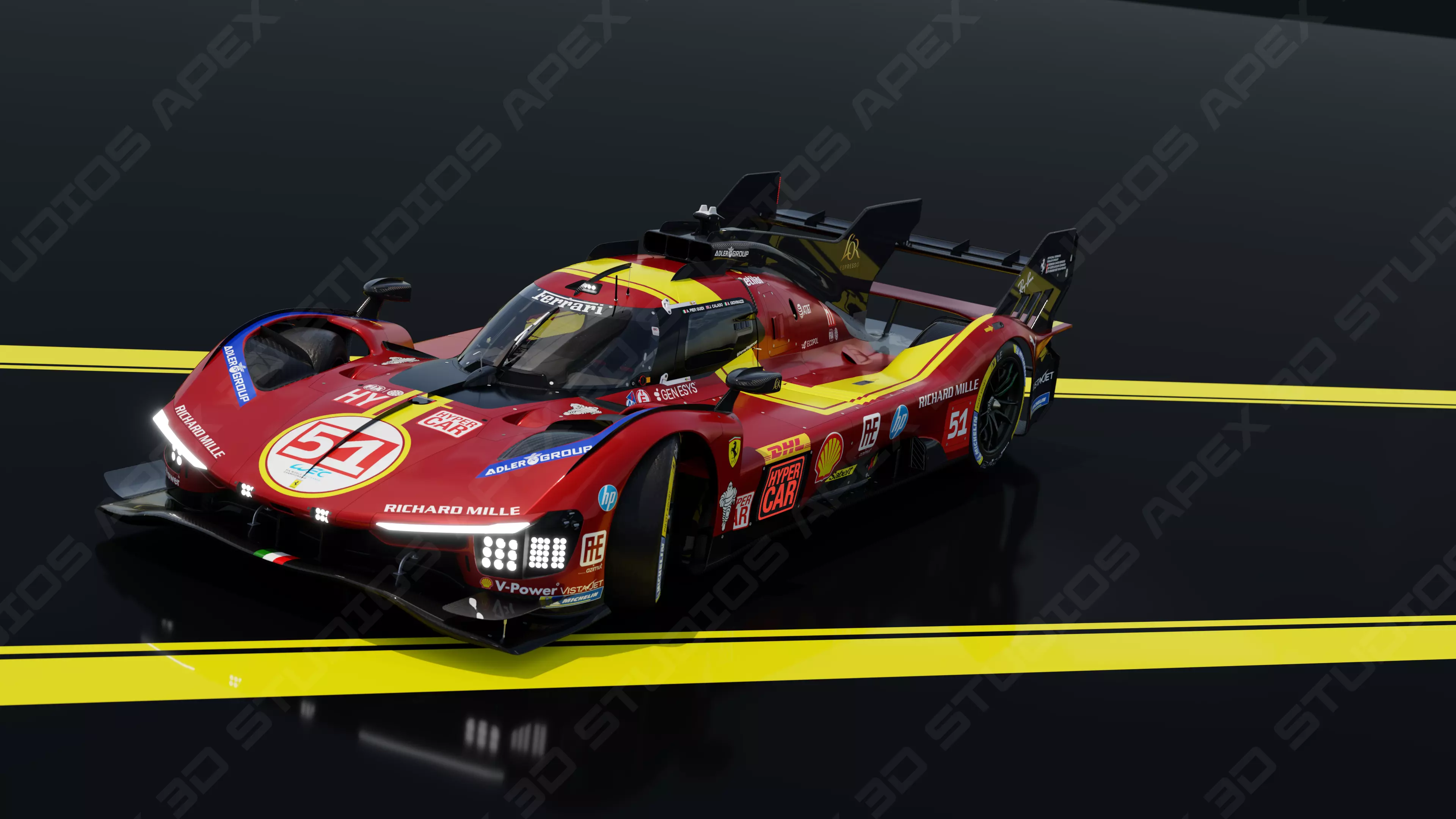 Ferrari 499P WEC 2025 - Standard Edition 3D model_2