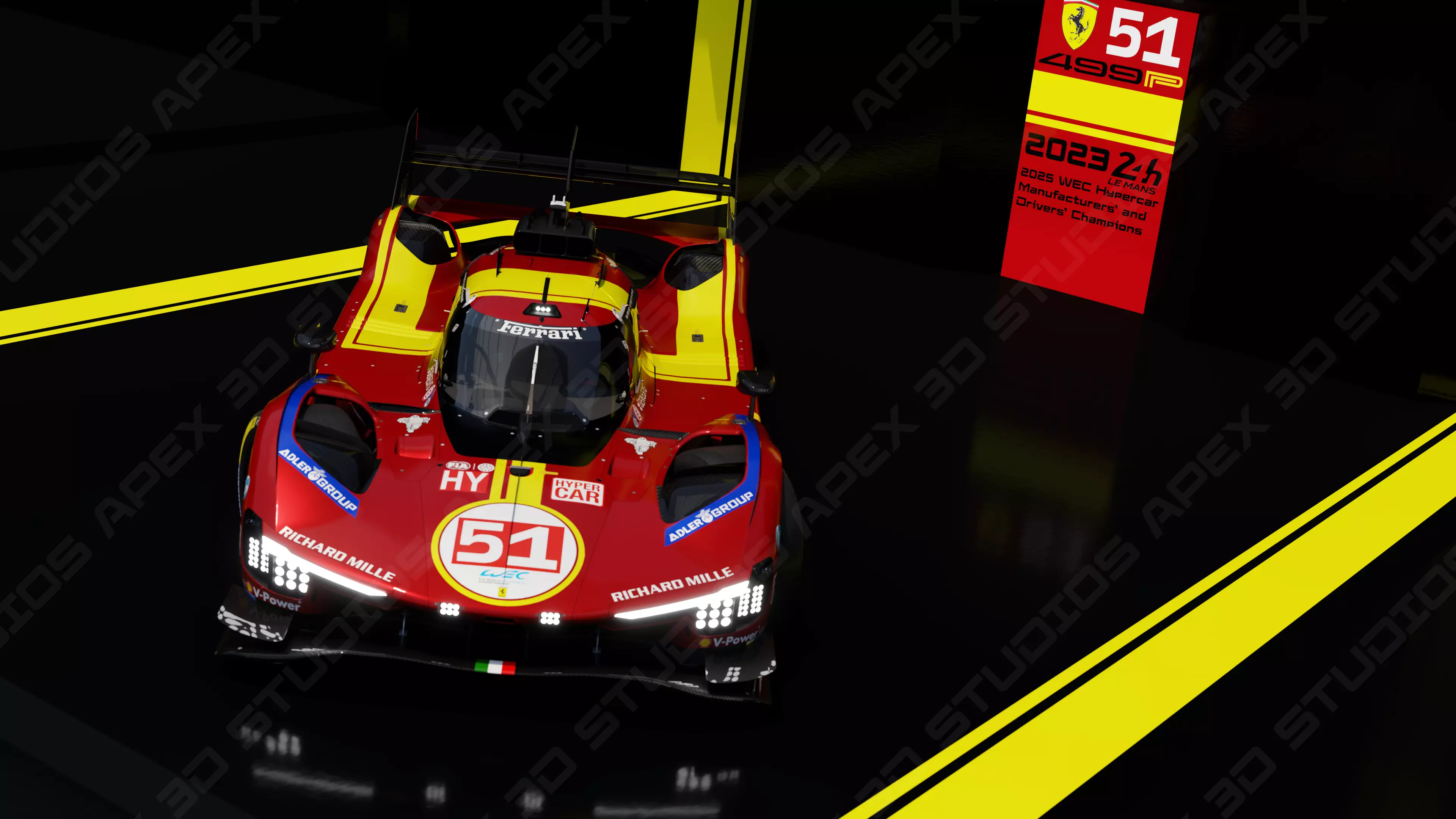 Ferrari 499P WEC 2025 - Standard Edition 3D model_25