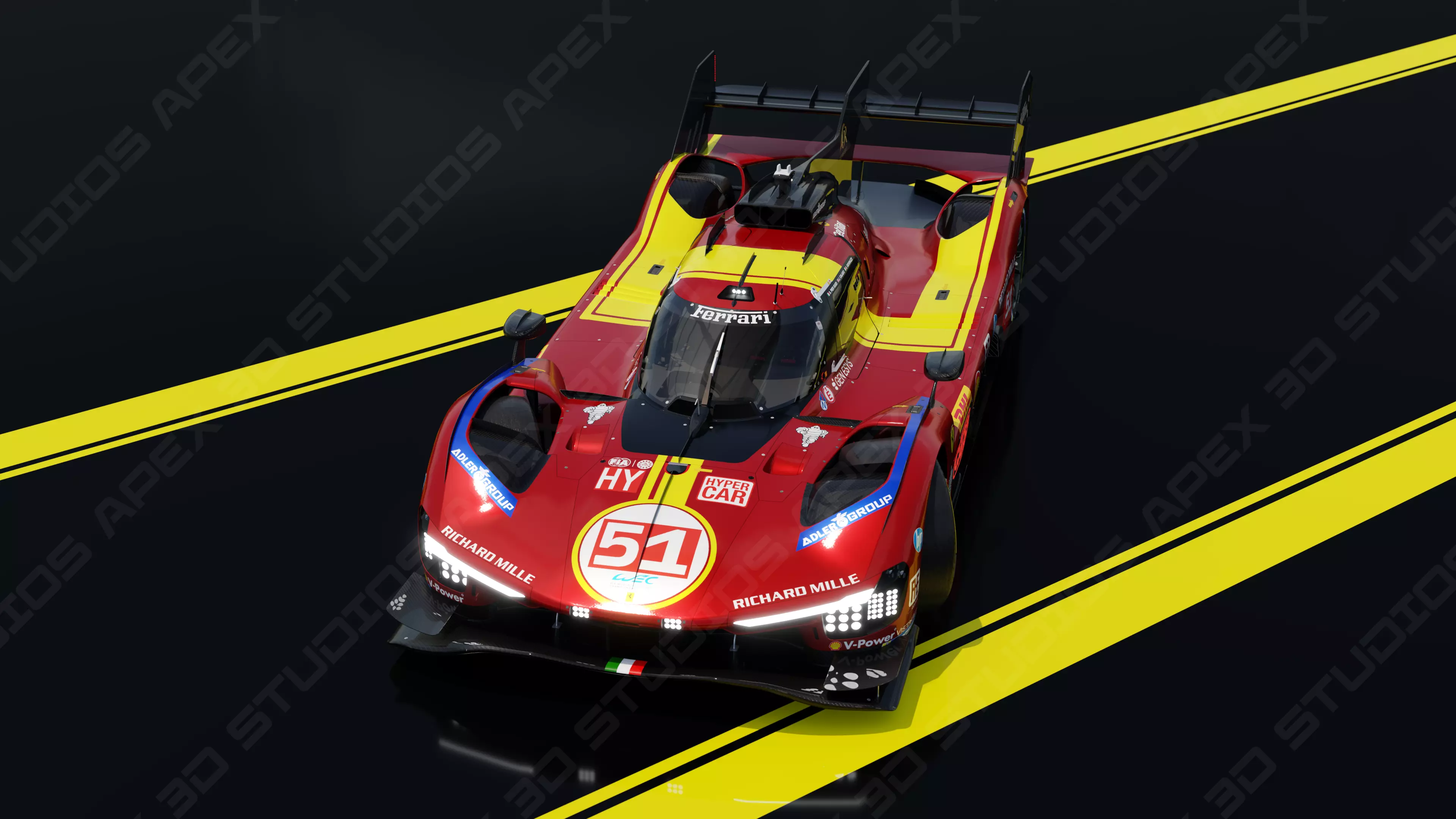 Ferrari 499P WEC 2025 - Standard Edition 3D model_8