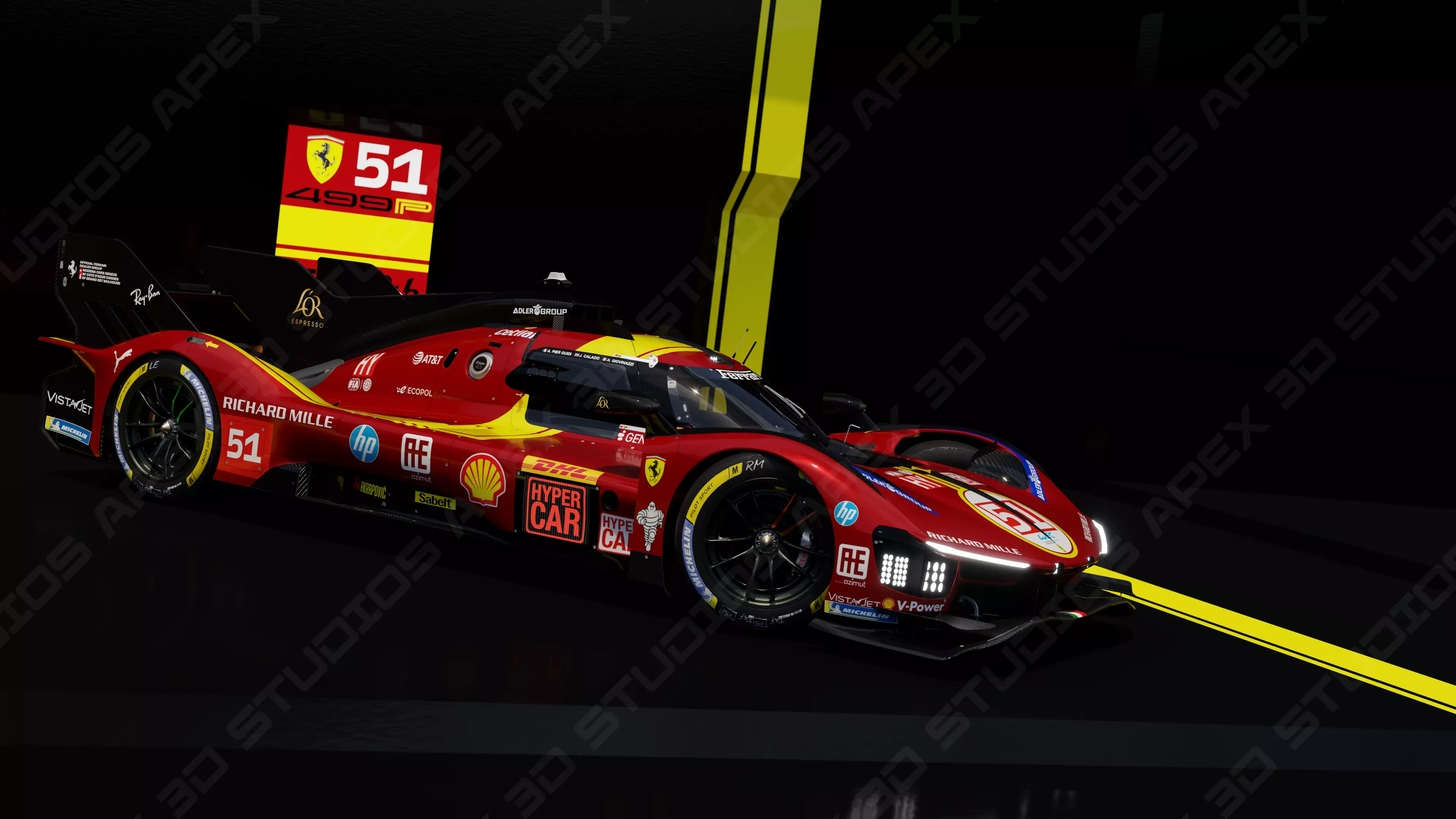 Ferrari 499P WEC 2025 - Standard Edition 3D model_28
