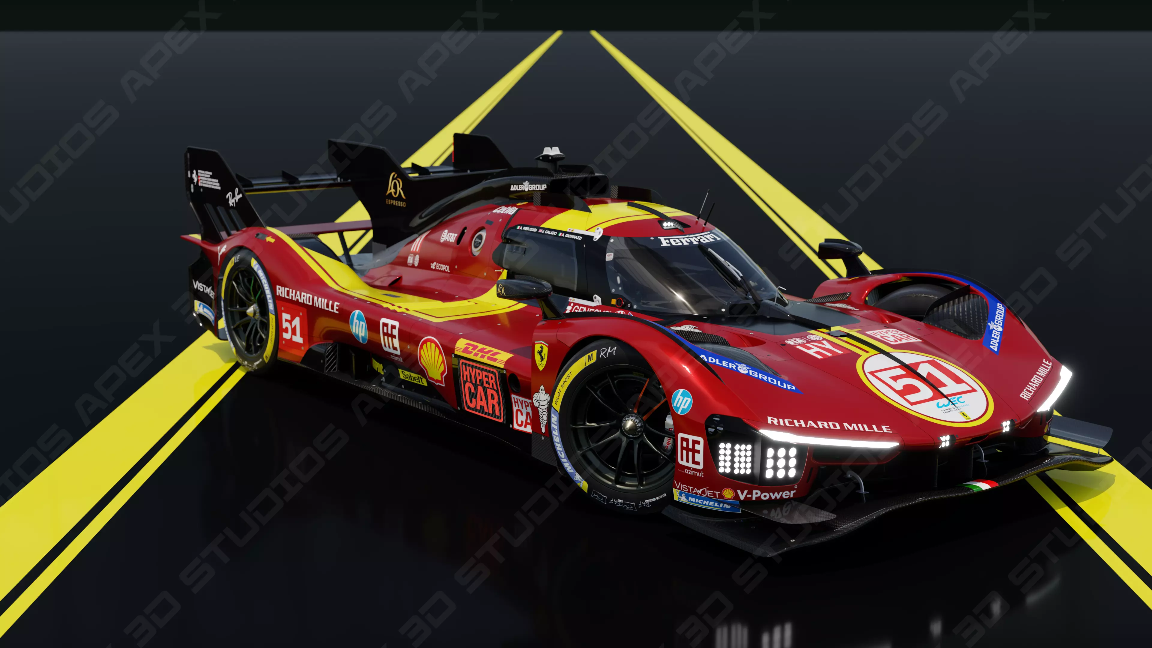 Ferrari 499P WEC 2025 - Standard Edition 3D model_12
