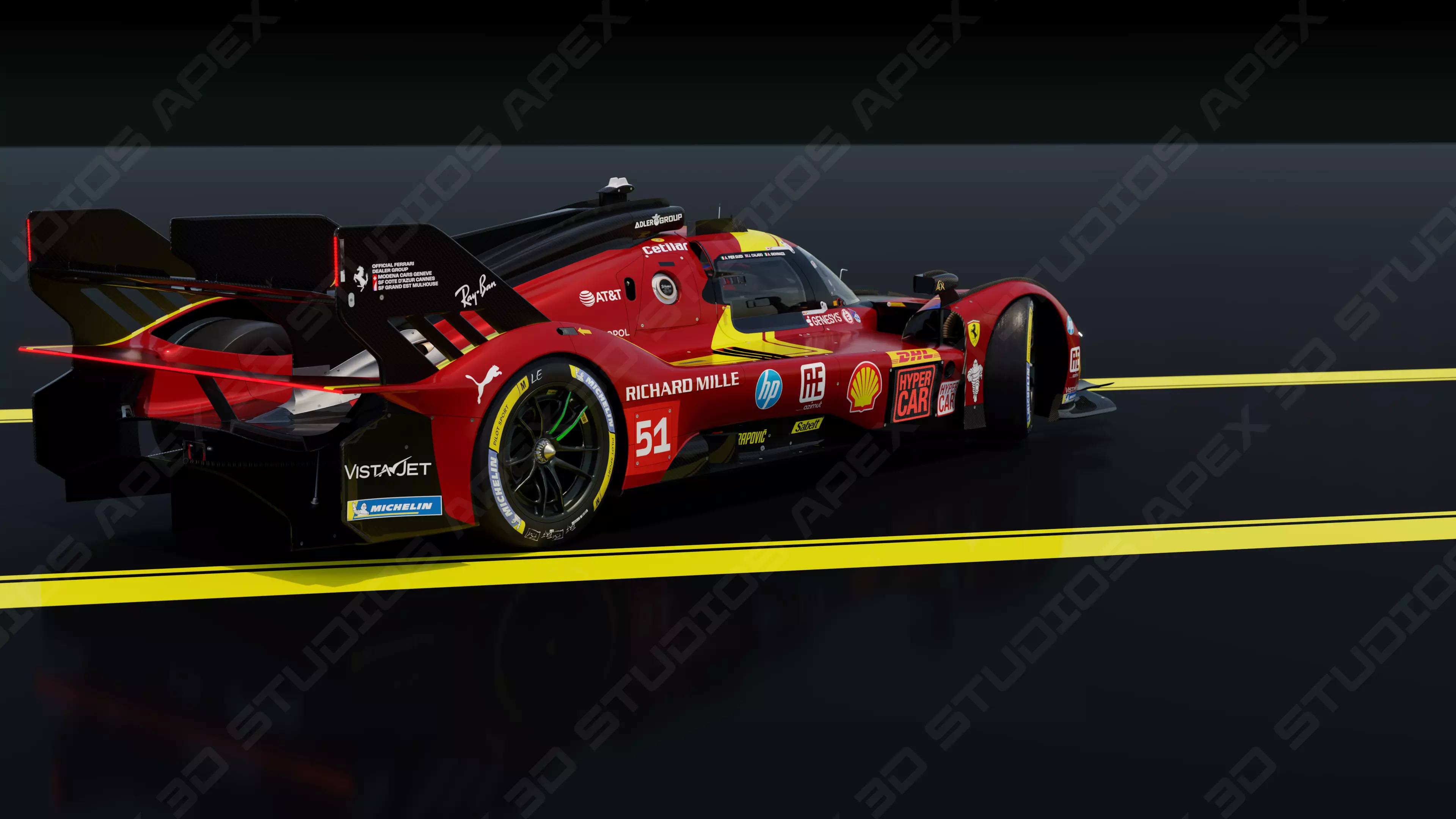 Ferrari 499P WEC 2025 - Standard Edition 3D model_3