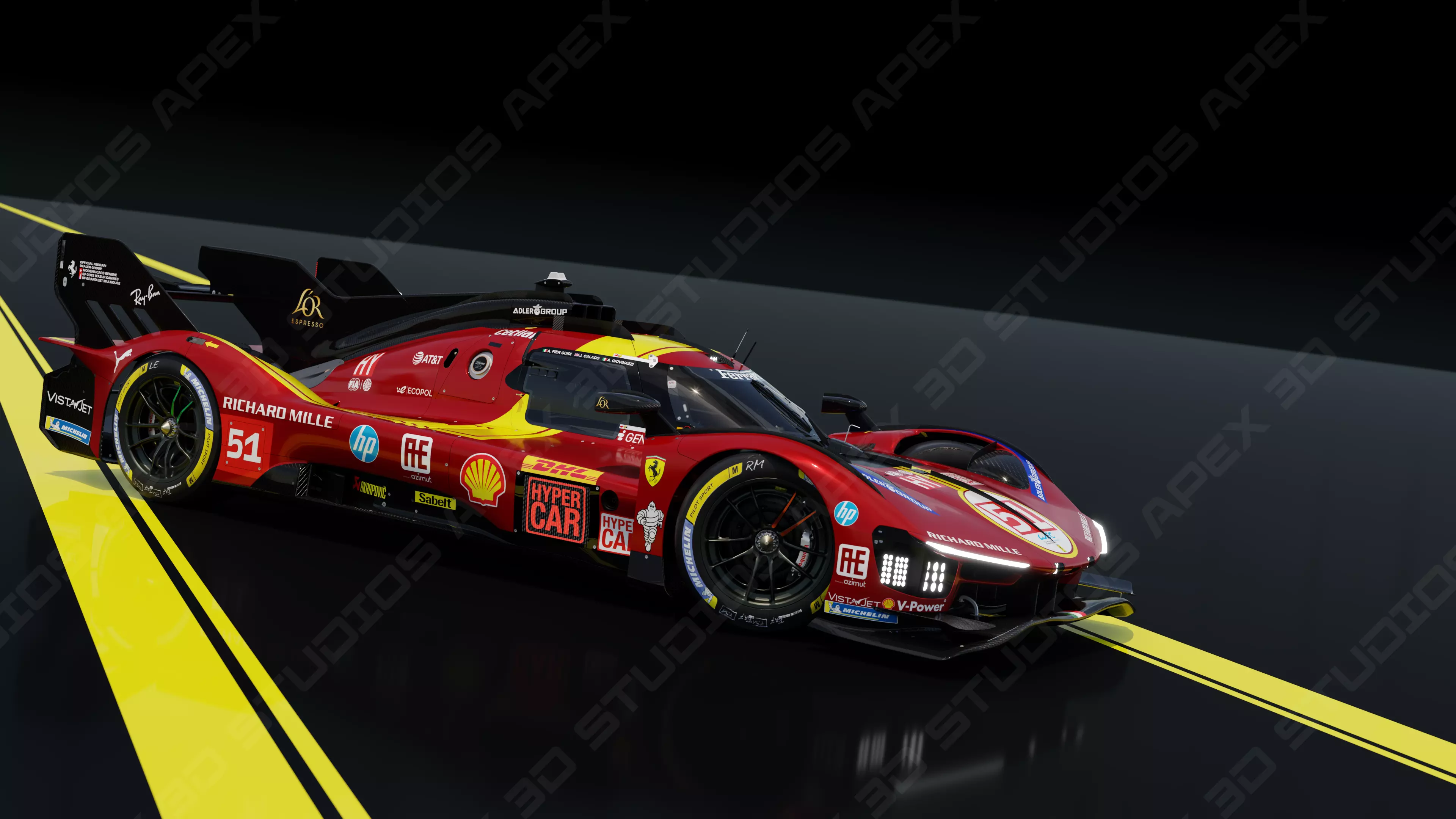 Ferrari 499P WEC 2025 - Standard Edition 3D model_4