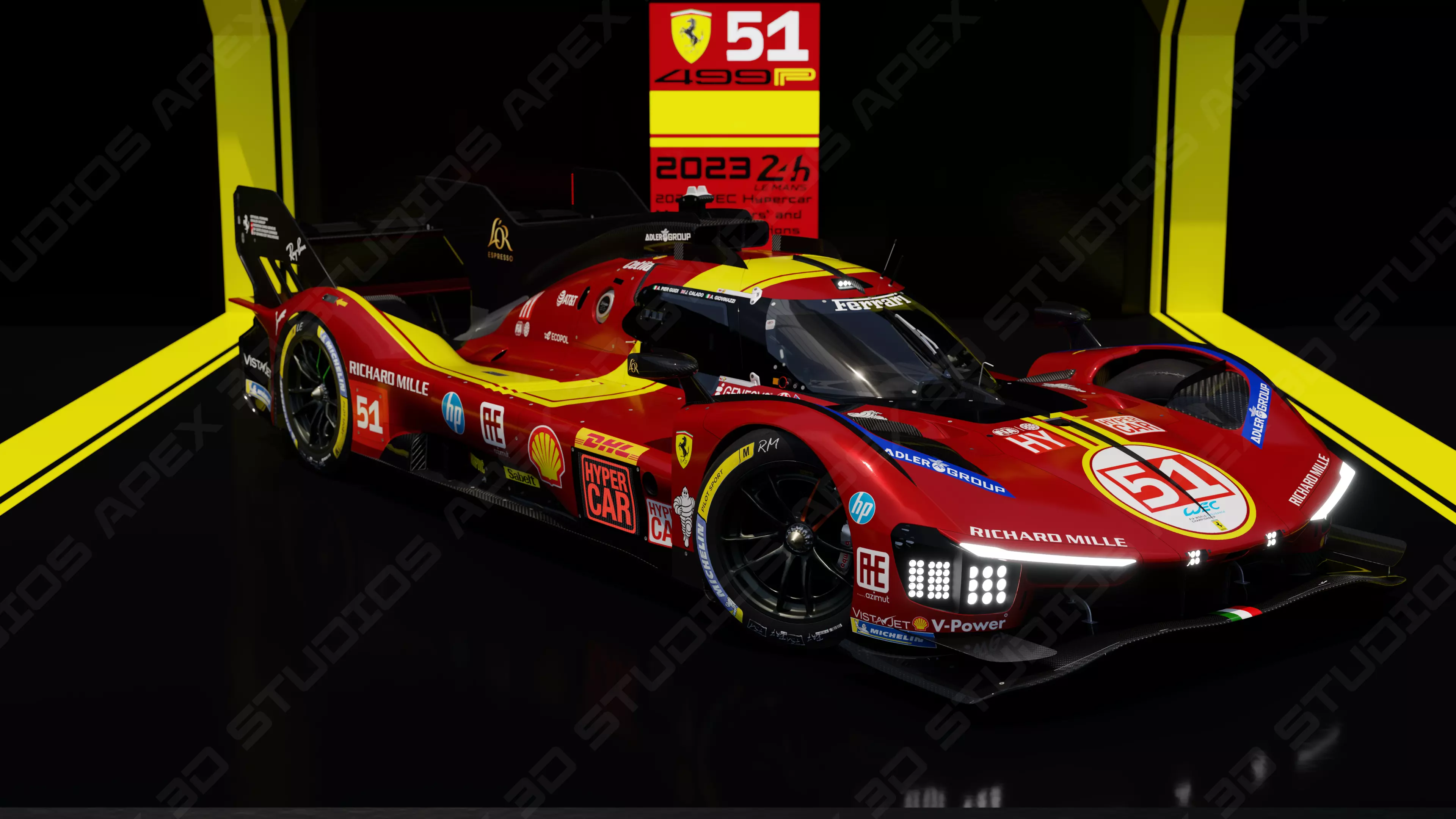Ferrari 499P WEC 2025 - Standard Edition 3D model_31