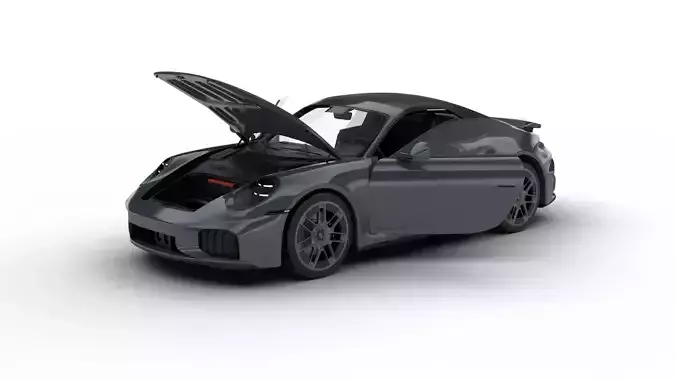 Porsche 911 Carrera Turbo S Cabriolet 2026 HQ 3d model