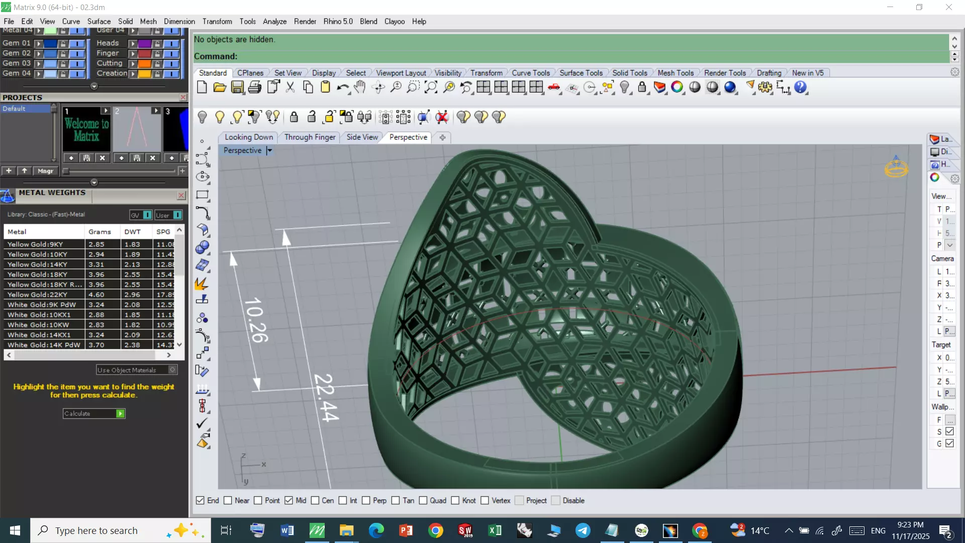 Rings 3D print model_6