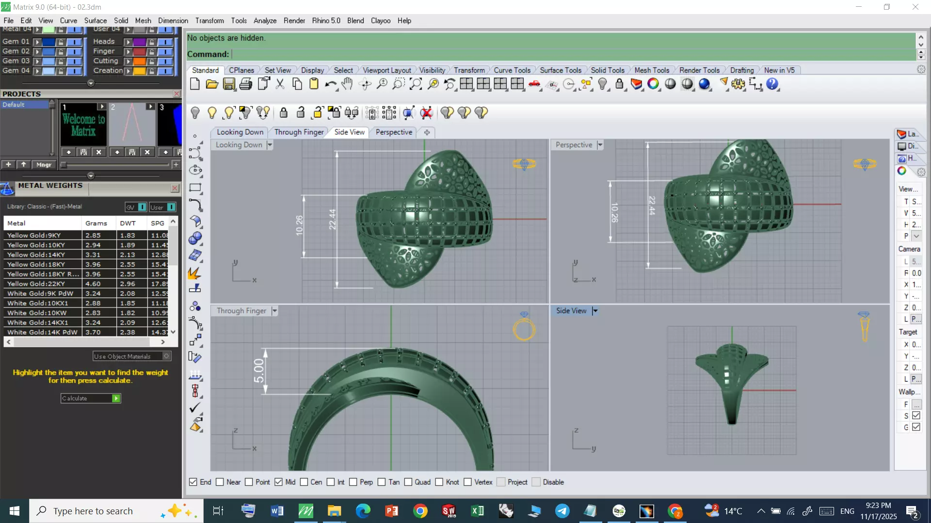 Rings 3D print model_4