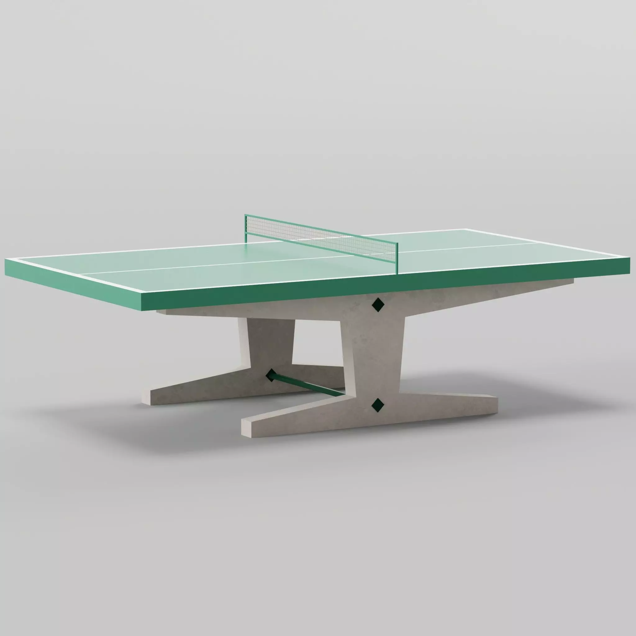 Ping-Pong Table Low-poly 3D model