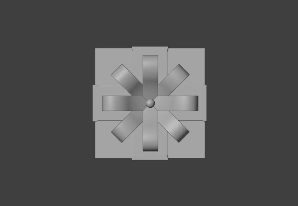 Gift Box Low-poly 3D model_4