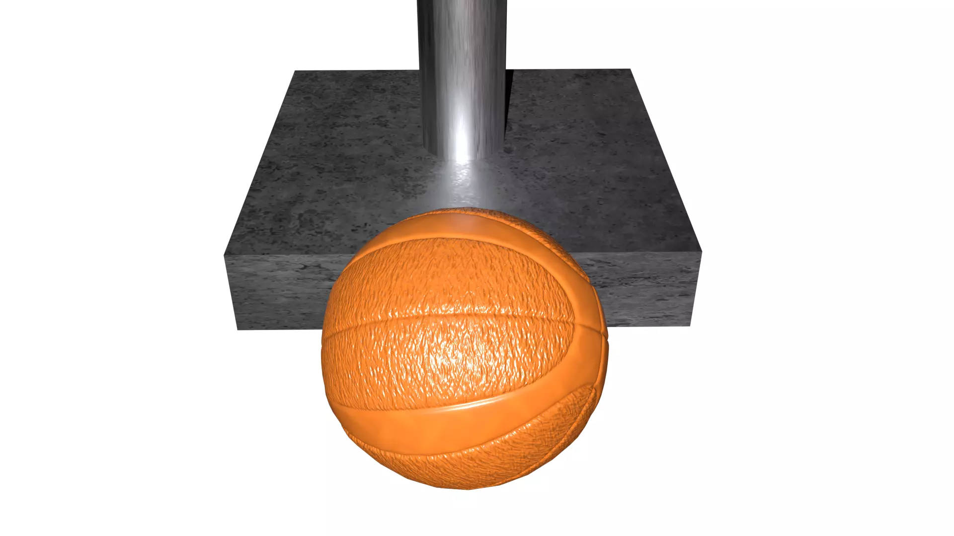 Basketball Hoop Low-poly 3D model_2