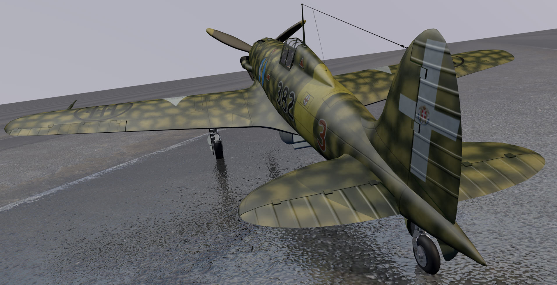 Macchi Mc-202 Folgore 3D model_10