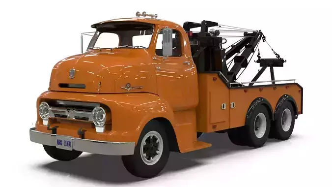 Vintage COE Tandem Axle Wrecker Truck Holmes 850 Recovery System