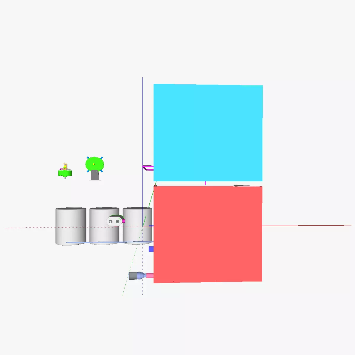 Compressed air energy and use system CAES US 3D model