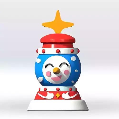 Snow Globe Adopt me Christmas 3D Model STL 3mf Multicolor 