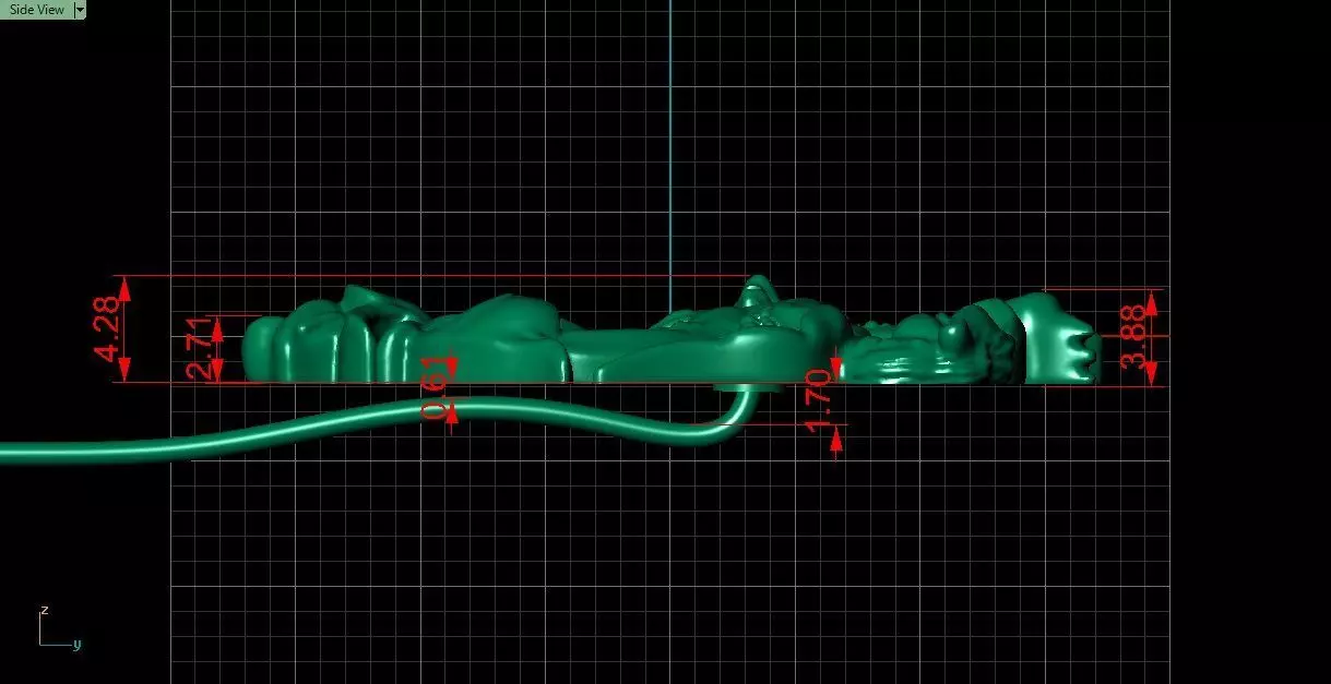 Leopard Griffin Brooch 3D model - for Him 3D print model_14