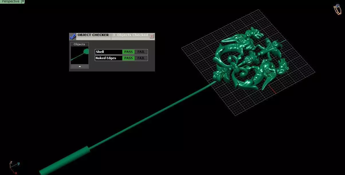 Leopard Griffin Brooch 3D model - for Him 3D print model_7