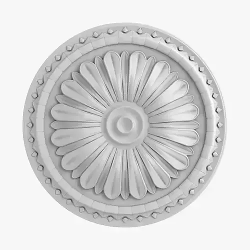 Rosette 4 decorative ceiling medallion 3D model