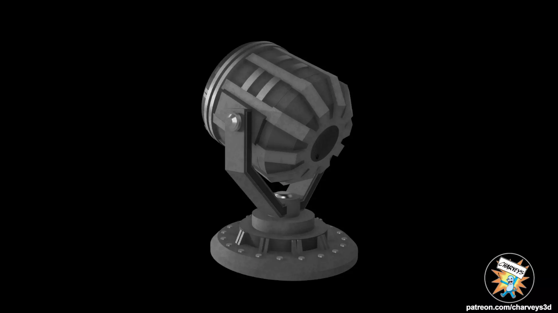 Batman Bat Signal action figures 3D print model_2