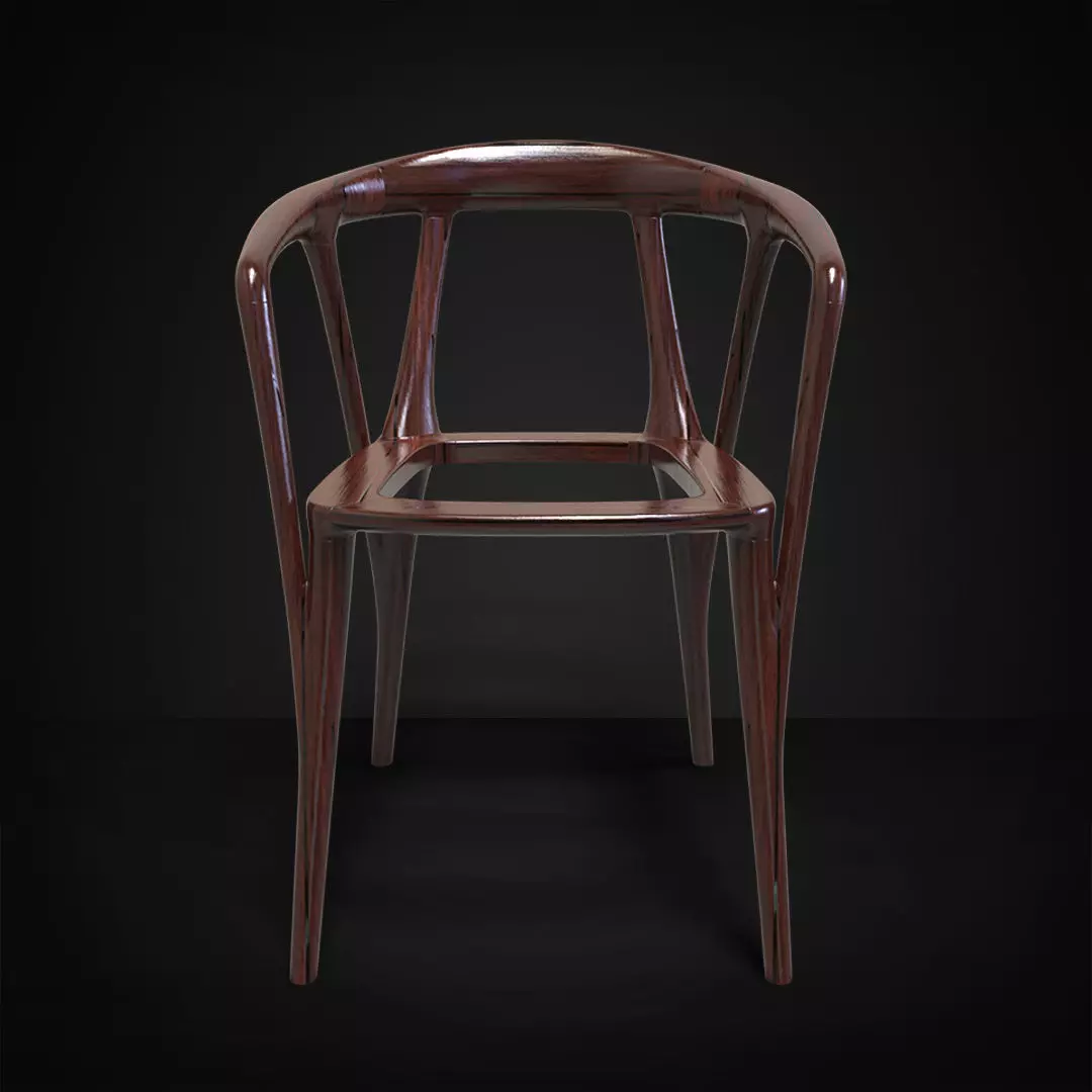 Chair Modern Low-poly 3D model_1