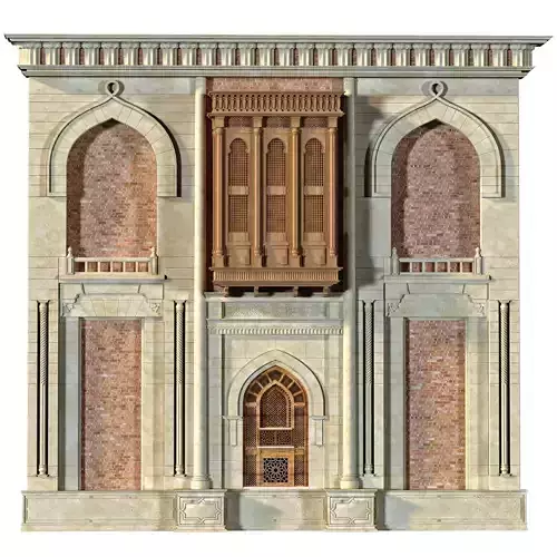 arabic exterior facade element set 804
