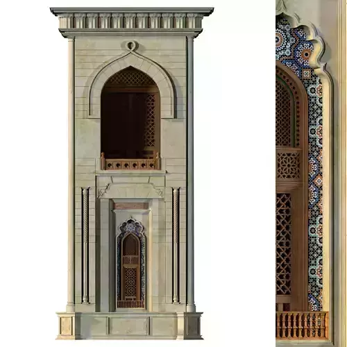 arabic exterior facade element set 805